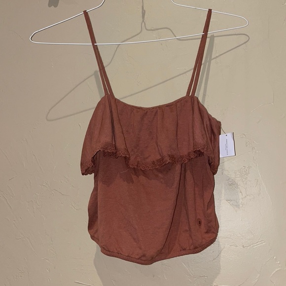 American Eagle Crop Spaghetti Strap Top- Size S - Picture 1 of 3